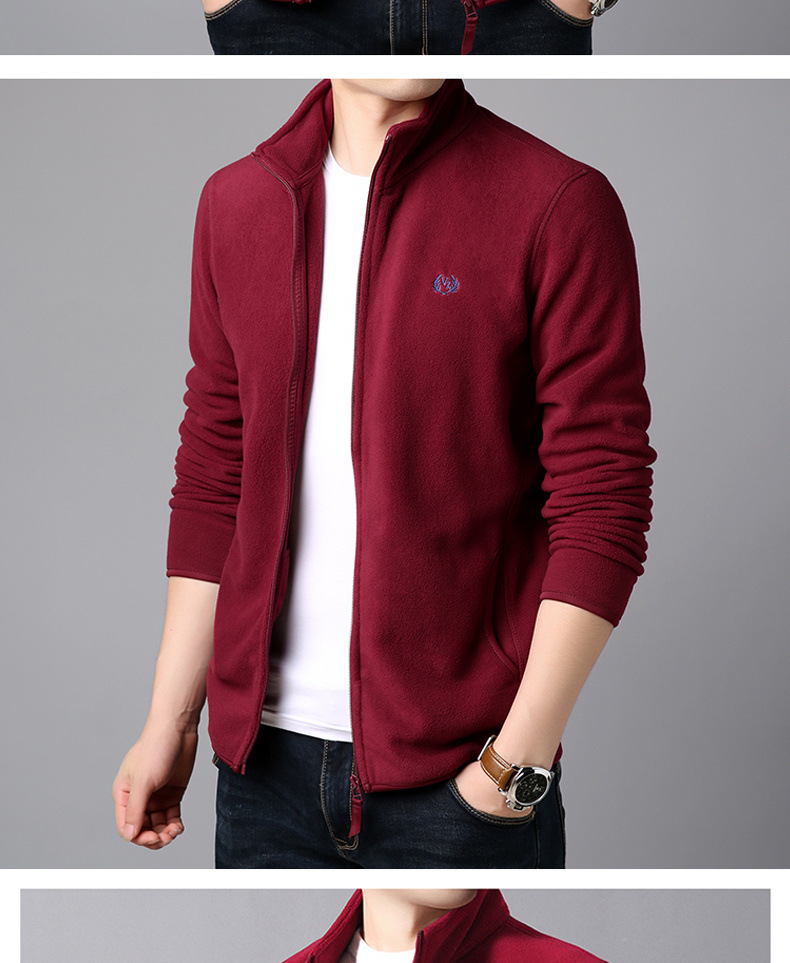 Men's Polar Fleece Jacket Jacket Outdoor Jacket Double-Sided Fleece Sweater Spring, Autumn and Winter Velvet Padded Thickened Sweater Cardigan Men Men's Polar Fleece Jacket Jacket Outdoor Jacket Double-Sided Fleece Sweater Spring, Autumn and Winter Velvet Padded Thickened Sweater Cardigan Men