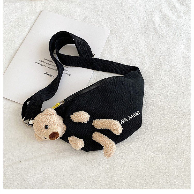 Cross-Border New Ladies' Purse Zipper Chest Bag Canvas with Dog Waist Bag Mobile Phone Waist Bag Sports Messenger Bag Cross-Border New Ladies' Purse Zipper Chest Bag Canvas with Dog Waist Bag Mobile Phone Waist Bag Sports Messenger Bag