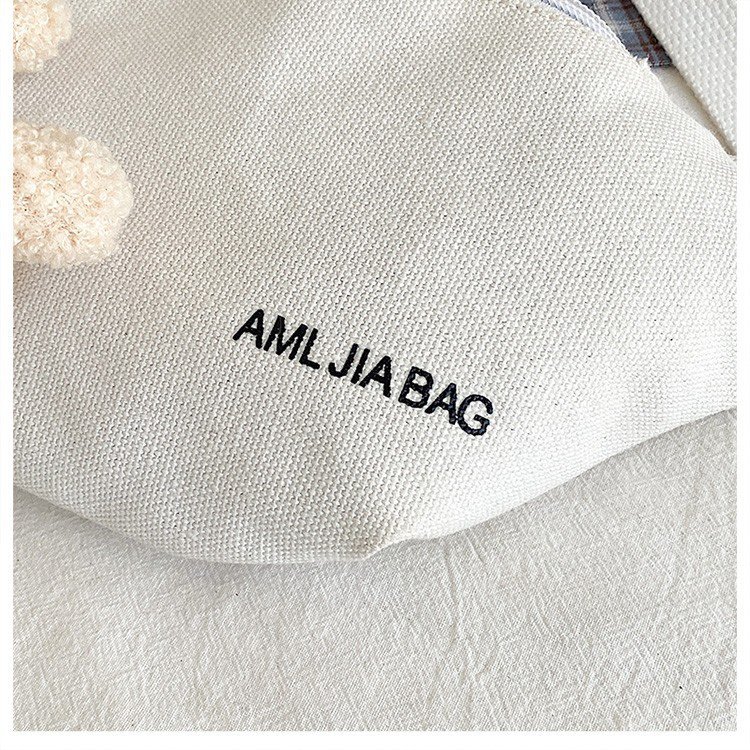 Cross-Border New Ladies' Purse Zipper Chest Bag Canvas with Dog Waist Bag Mobile Phone Waist Bag Sports Messenger Bag Cross-Border New Ladies' Purse Zipper Chest Bag Canvas with Dog Waist Bag Mobile Phone Waist Bag Sports Messenger Bag