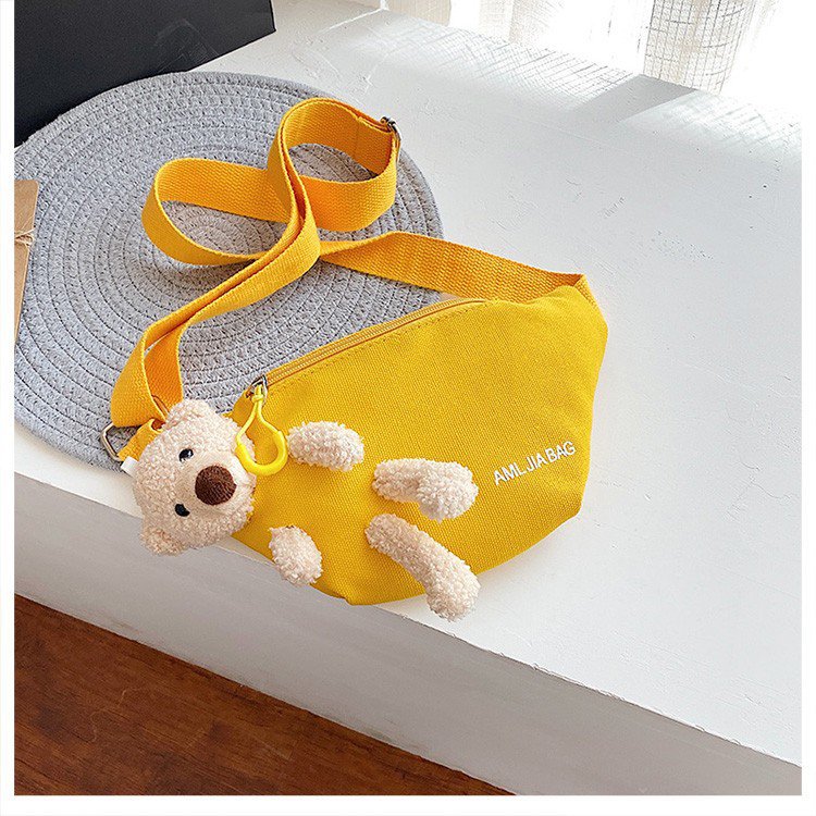 Cross-Border New Ladies' Purse Zipper Chest Bag Canvas with Dog Waist Bag Mobile Phone Waist Bag Sports Messenger Bag Cross-Border New Ladies' Purse Zipper Chest Bag Canvas with Dog Waist Bag Mobile Phone Waist Bag Sports Messenger Bag