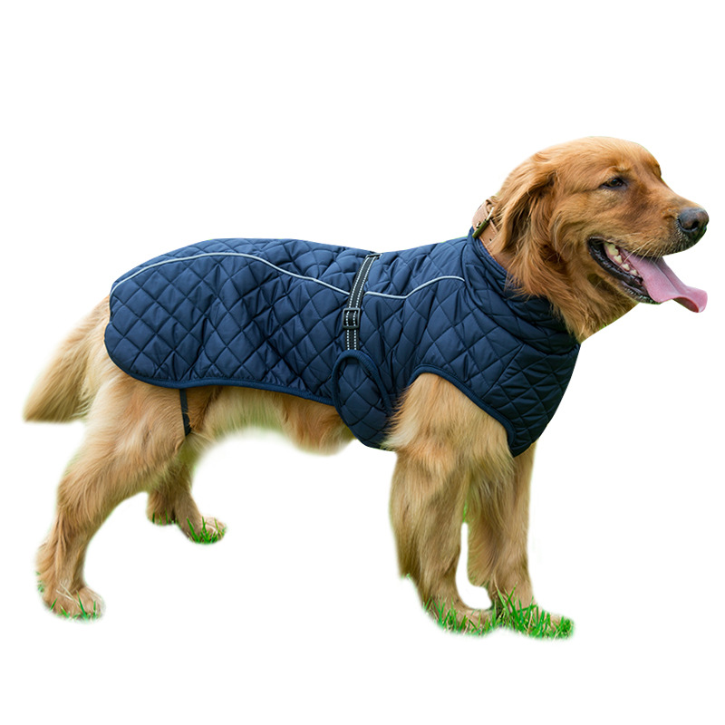 V · Pet · B · R Autumn and Winter Large Dog Dog Cotton-Padded Clothes Cross-Border Pet Outdoor Shell Jacket Reflective Warm Clothes