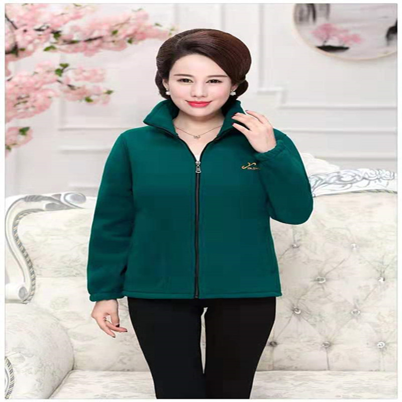 New Autumn and Winter Outdoor Fleece Women&#039;s Polar Fleece Jacket Thick Warm Sports Loose Zipper Sweater Wholesale