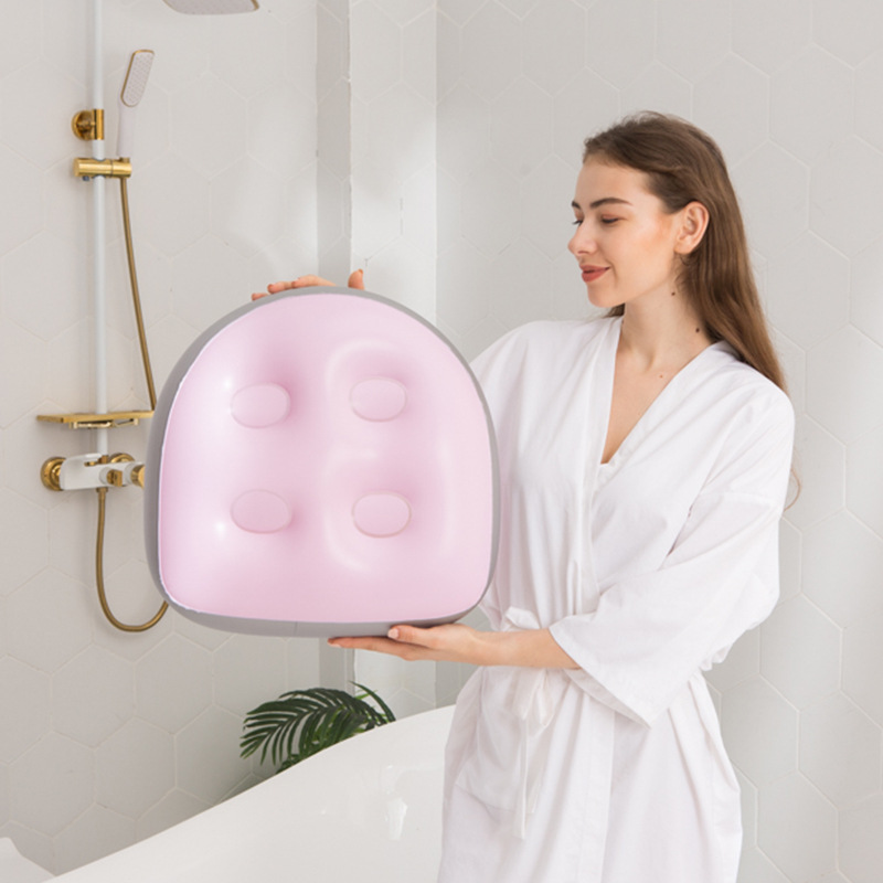 New Four-Color Spa Mat Inflatable Tub Cushion European and American Bath Water Injection Mat Wholesale Hot Spring Massage Inflatable Pad