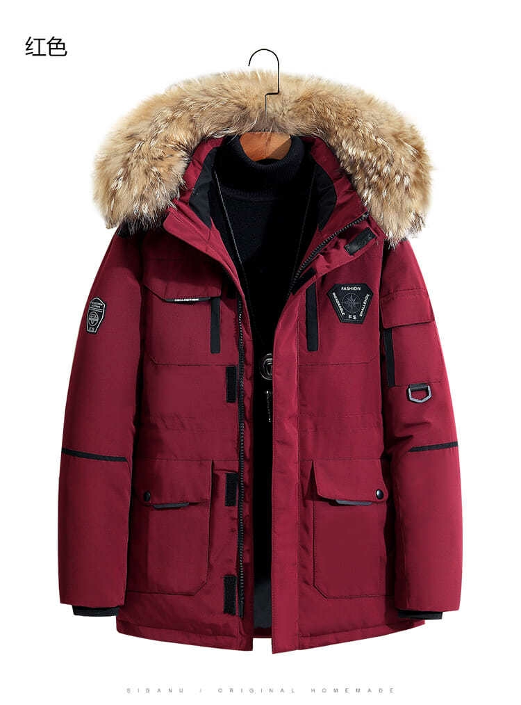 2020 Winter Canadian Couple down Jacket Men&#039;s Mid-Length Running Men&#039;s Outdoor Padded Overalls Jacket Men