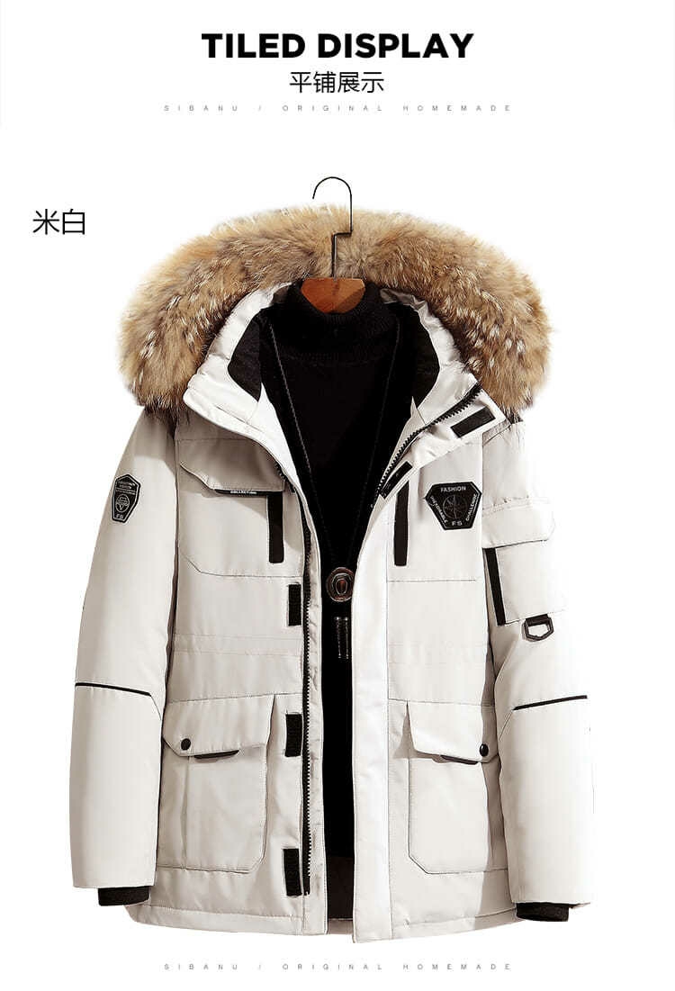 2020 Winter Canadian Couple down Jacket Men&#039;s Mid-Length Running Men&#039;s Outdoor Padded Overalls Jacket Men