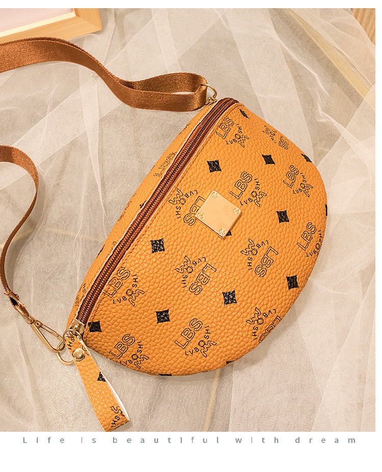 Cross-Border Supply Women's Shoulder Printed Chest Bag 2020 Korean Style Trendy Crossbody Phone Bag Small Waist Bag Cross-Border Supply Women's Shoulder Printed Chest Bag 2020 Korean Style Trendy Crossbody Phone Bag Small Waist Bag