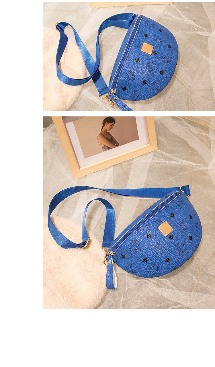 Cross-Border Supply Women's Shoulder Printed Chest Bag 2020 Korean Style Trendy Crossbody Phone Bag Small Waist Bag Cross-Border Supply Women's Shoulder Printed Chest Bag 2020 Korean Style Trendy Crossbody Phone Bag Small Waist Bag