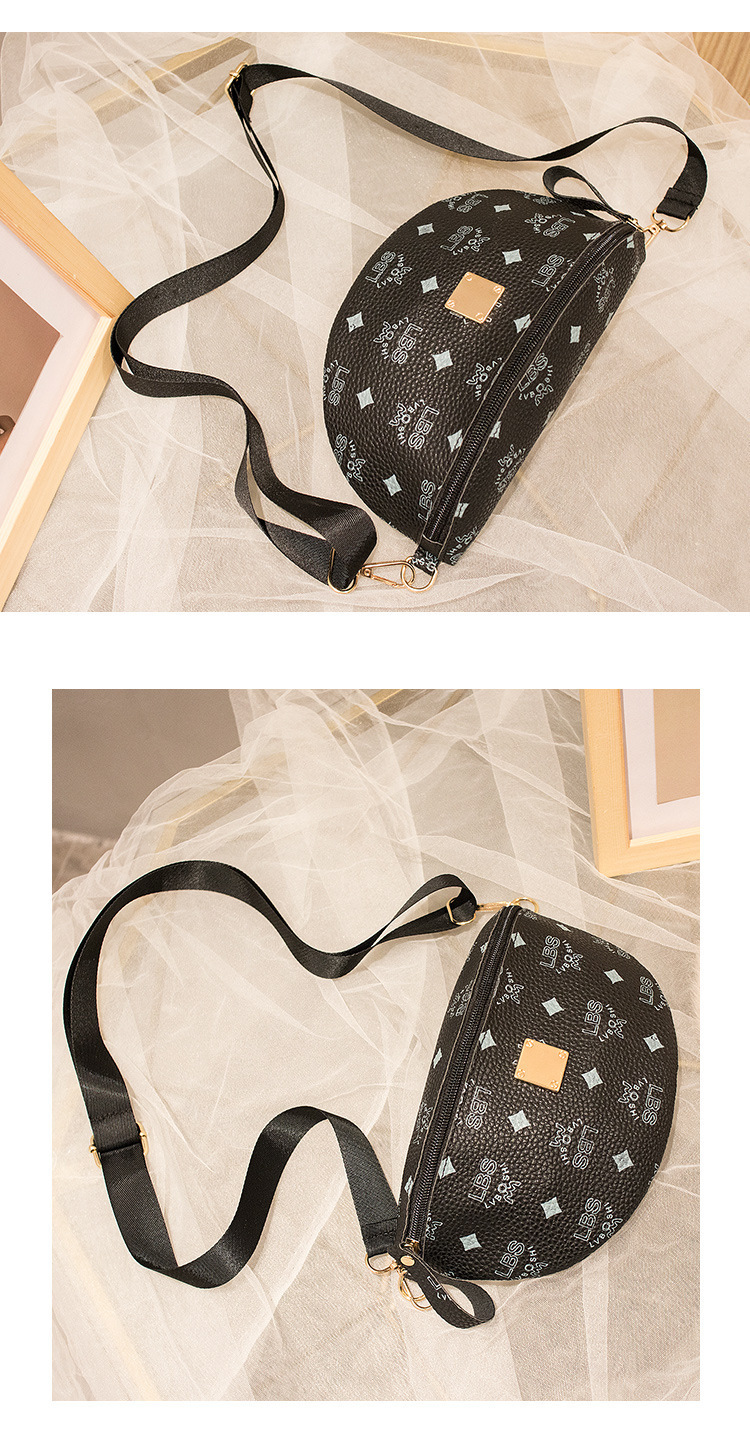 Cross-Border Supply Women's Shoulder Printed Chest Bag 2020 Korean Style Trendy Crossbody Phone Bag Small Waist Bag Cross-Border Supply Women's Shoulder Printed Chest Bag 2020 Korean Style Trendy Crossbody Phone Bag Small Waist Bag