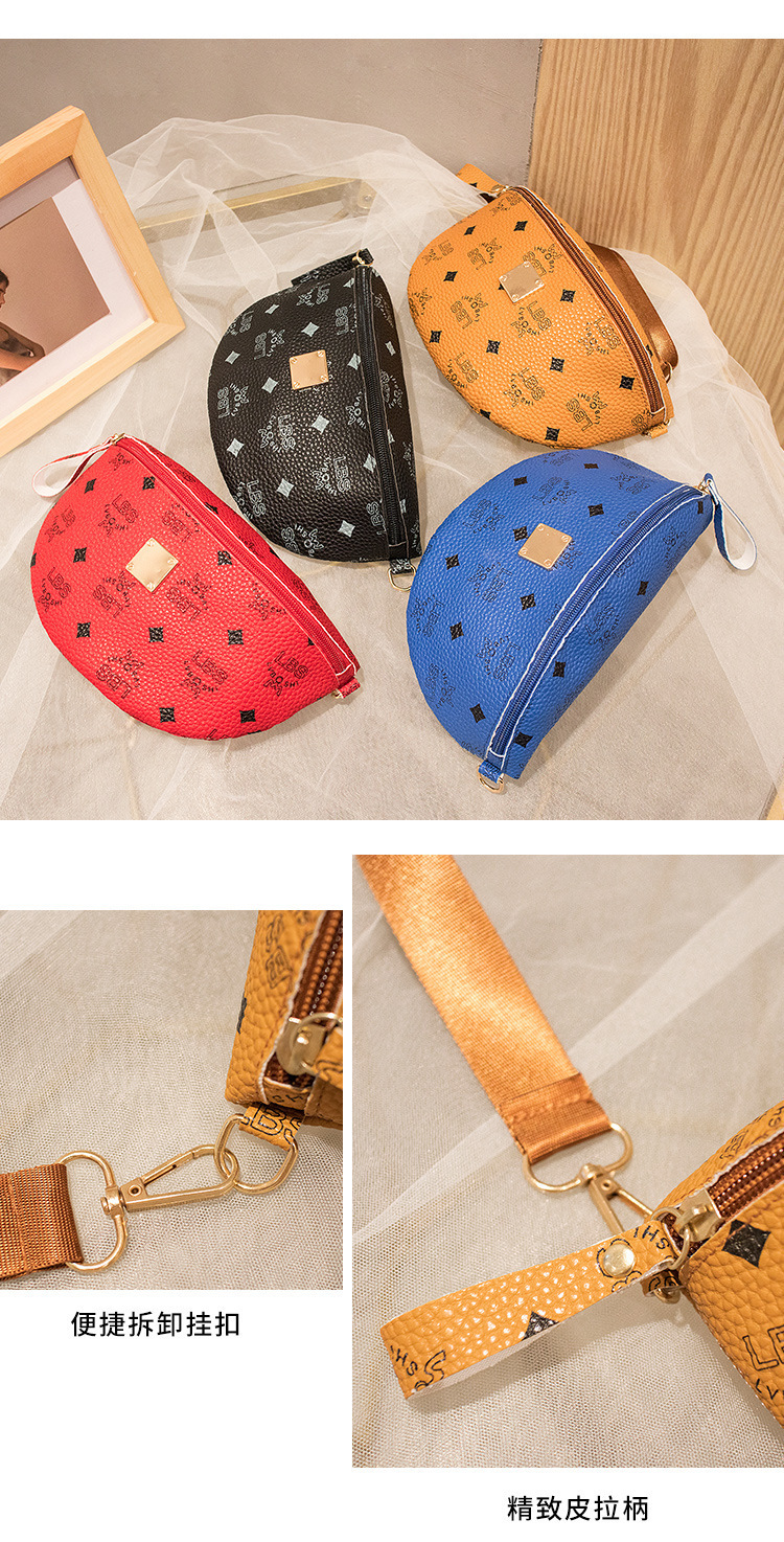 Cross-Border Supply Women's Shoulder Printed Chest Bag 2020 Korean Style Trendy Crossbody Phone Bag Small Waist Bag Cross-Border Supply Women's Shoulder Printed Chest Bag 2020 Korean Style Trendy Crossbody Phone Bag Small Waist Bag