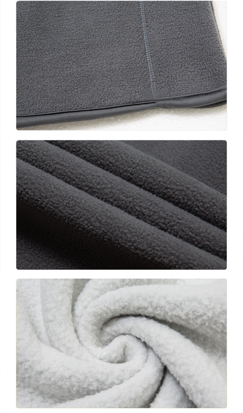 Fleece Sweater Men's Polar Fleece Jacket Men's Coat Outdoor Shell Jacket Liner Spring, Autumn and Winter Double-Sided Thickened Sweater Cardigan
