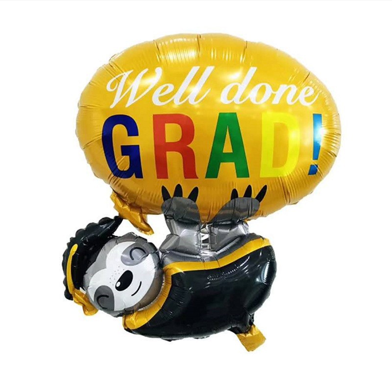 Graduation Balloon 2022 Graduation Season Aluminum Film Balloon Party Background Decoration Atmosphere Layout Graduation Cap Word Balloon