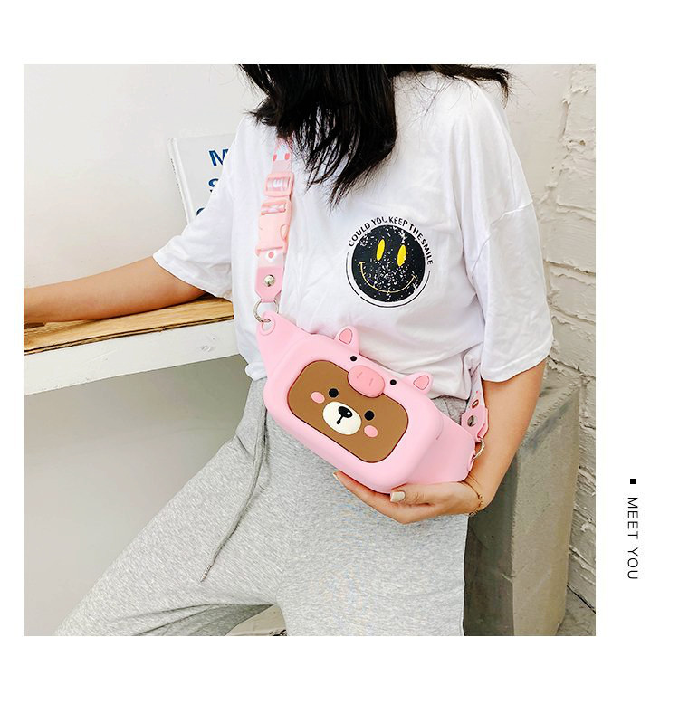 Children's Silicone Waist Bag Female Parent-Child Fashion Crossbody Chest Bag 2020 New Girl Cute Shoulder Bag Accessory Bag Children's Silicone Waist Bag Female Parent-Child Fashion Crossbody Chest Bag 2020 New Girl Cute Shoulder Bag Accessory Bag