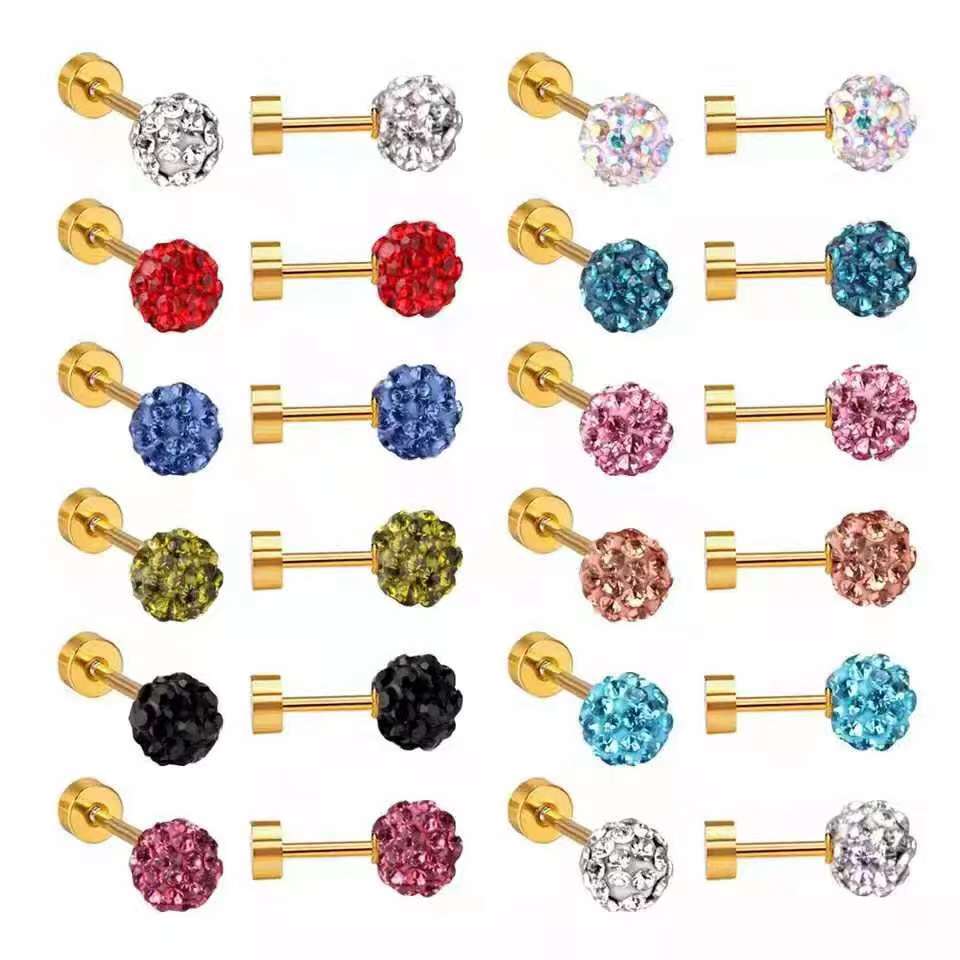 Hot Sale Stainless Steel Earplug Auricular Needle Ear Stud Accessories Ear Cap Earplugs Auricular Needle Accessories Factory Direct Sales Big Excellent