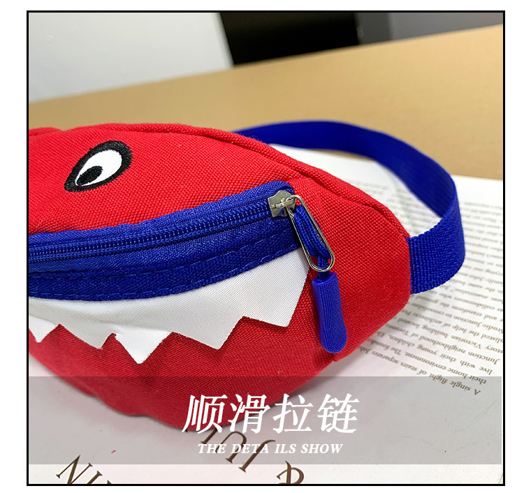2021 New Cartoon Korean Style Children's Chest Pack Canvas Embroidered Baby Crossbody Bag Shark Children Smiley Waist Bag 2021 New Cartoon Korean Style Children's Chest Pack Canvas Embroidered Baby Crossbody Bag Shark Children Smiley Waist Bag