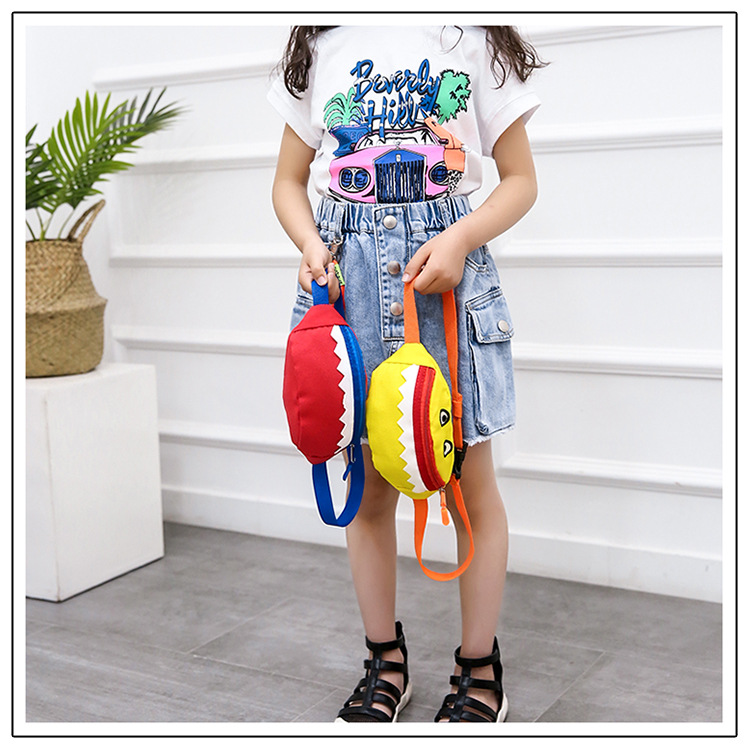 2021 New Cartoon Korean Style Children's Chest Pack Canvas Embroidered Baby Crossbody Bag Shark Children Smiley Waist Bag 2021 New Cartoon Korean Style Children's Chest Pack Canvas Embroidered Baby Crossbody Bag Shark Children Smiley Waist Bag