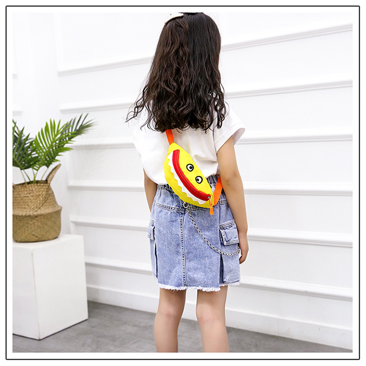 2021 New Cartoon Korean Style Children's Chest Pack Canvas Embroidered Baby Crossbody Bag Shark Children Smiley Waist Bag 2021 New Cartoon Korean Style Children's Chest Pack Canvas Embroidered Baby Crossbody Bag Shark Children Smiley Waist Bag
