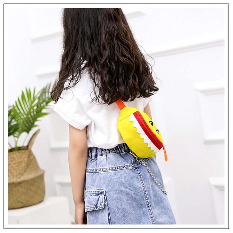 2021 New Cartoon Korean Style Children's Chest Pack Canvas Embroidered Baby Crossbody Bag Shark Children Smiley Waist Bag 2021 New Cartoon Korean Style Children's Chest Pack Canvas Embroidered Baby Crossbody Bag Shark Children Smiley Waist Bag