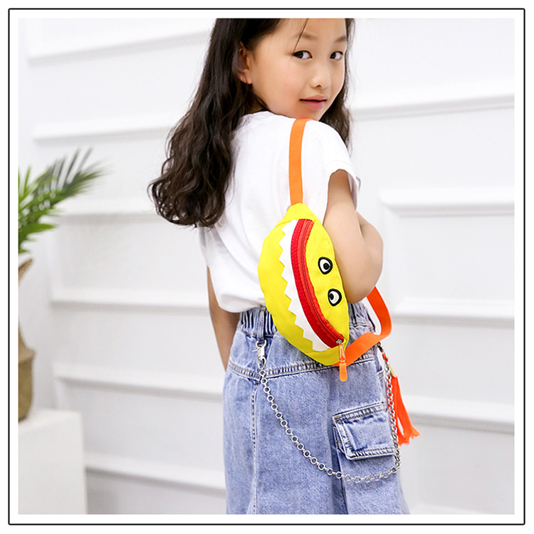 2021 New Cartoon Korean Style Children's Chest Pack Canvas Embroidered Baby Crossbody Bag Shark Children Smiley Waist Bag 2021 New Cartoon Korean Style Children's Chest Pack Canvas Embroidered Baby Crossbody Bag Shark Children Smiley Waist Bag