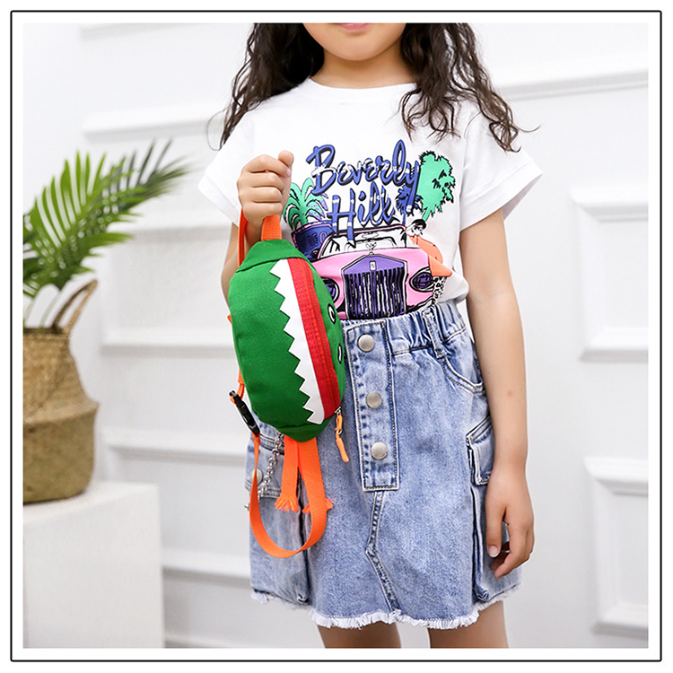2021 New Cartoon Korean Style Children's Chest Pack Canvas Embroidered Baby Crossbody Bag Shark Children Smiley Waist Bag 2021 New Cartoon Korean Style Children's Chest Pack Canvas Embroidered Baby Crossbody Bag Shark Children Smiley Waist Bag