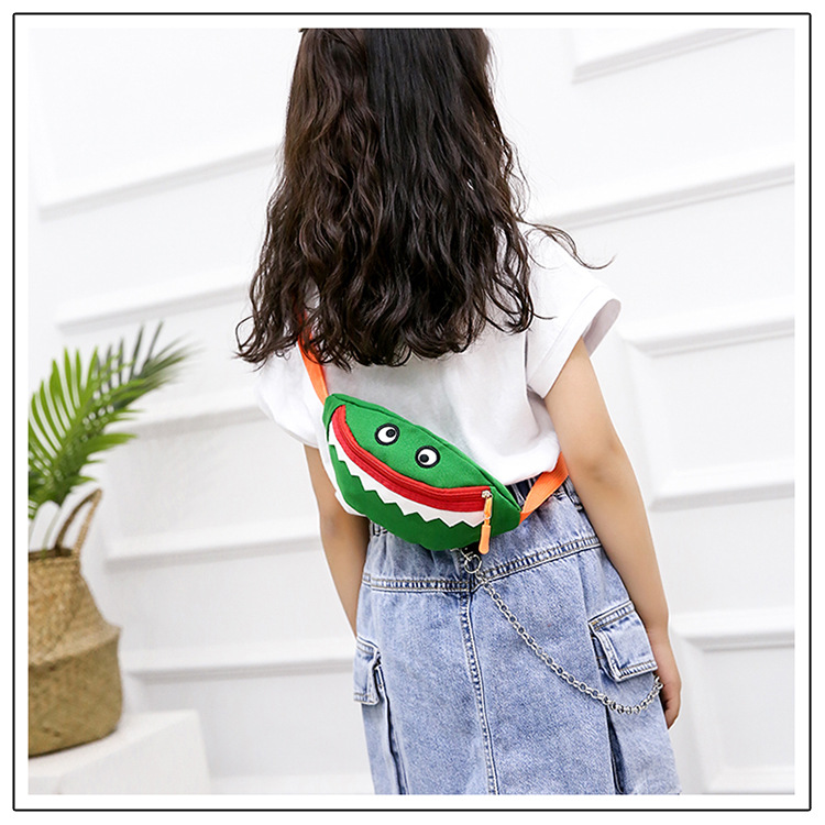 2021 New Cartoon Korean Style Children's Chest Pack Canvas Embroidered Baby Crossbody Bag Shark Children Smiley Waist Bag 2021 New Cartoon Korean Style Children's Chest Pack Canvas Embroidered Baby Crossbody Bag Shark Children Smiley Waist Bag