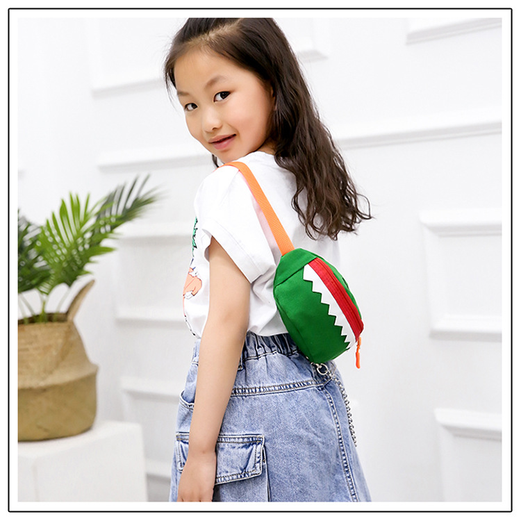 2021 New Cartoon Korean Style Children's Chest Pack Canvas Embroidered Baby Crossbody Bag Shark Children Smiley Waist Bag 2021 New Cartoon Korean Style Children's Chest Pack Canvas Embroidered Baby Crossbody Bag Shark Children Smiley Waist Bag
