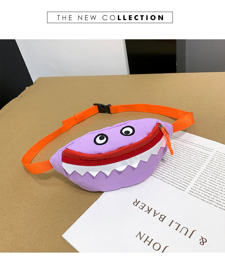 2021 New Cartoon Korean Style Children's Chest Pack Canvas Embroidered Baby Crossbody Bag Shark Children Smiley Waist Bag 2021 New Cartoon Korean Style Children's Chest Pack Canvas Embroidered Baby Crossbody Bag Shark Children Smiley Waist Bag
