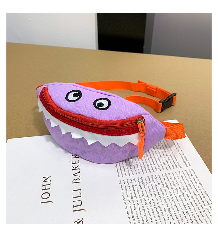 2021 New Cartoon Korean Style Children's Chest Pack Canvas Embroidered Baby Crossbody Bag Shark Children Smiley Waist Bag 2021 New Cartoon Korean Style Children's Chest Pack Canvas Embroidered Baby Crossbody Bag Shark Children Smiley Waist Bag