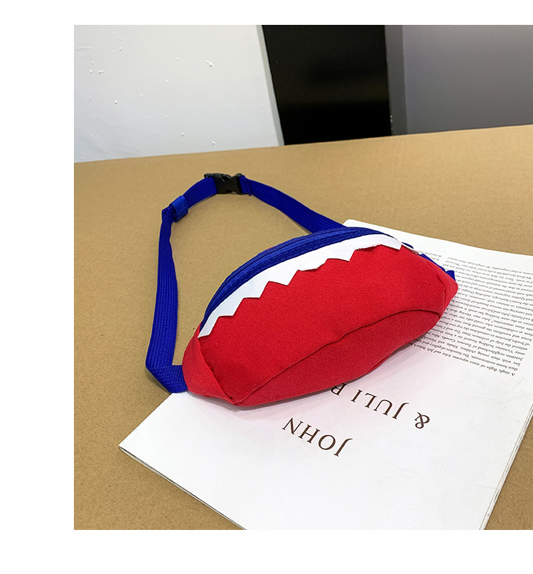 2021 New Cartoon Korean Style Children's Chest Pack Canvas Embroidered Baby Crossbody Bag Shark Children Smiley Waist Bag 2021 New Cartoon Korean Style Children's Chest Pack Canvas Embroidered Baby Crossbody Bag Shark Children Smiley Waist Bag