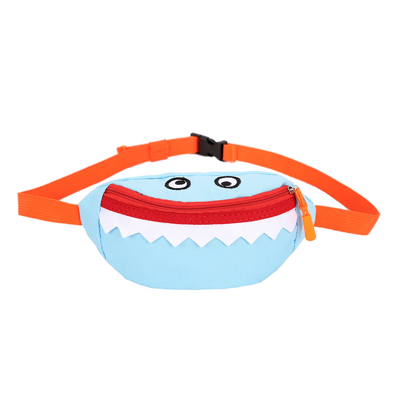 2021 New Cartoon Korean Style Children's Chest Pack Canvas Embroidered Baby Crossbody Bag Shark Children Smiley Waist Bag 2021 New Cartoon Korean Style Children's Chest Pack Canvas Embroidered Baby Crossbody Bag Shark Children Smiley Waist Bag