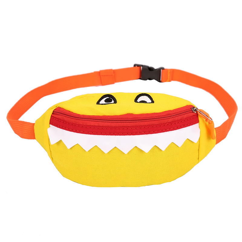 2021 New Cartoon Korean Style Children's Chest Pack Canvas Embroidered Baby Crossbody Bag Shark Children Smiley Waist Bag 2021 New Cartoon Korean Style Children's Chest Pack Canvas Embroidered Baby Crossbody Bag Shark Children Smiley Waist Bag