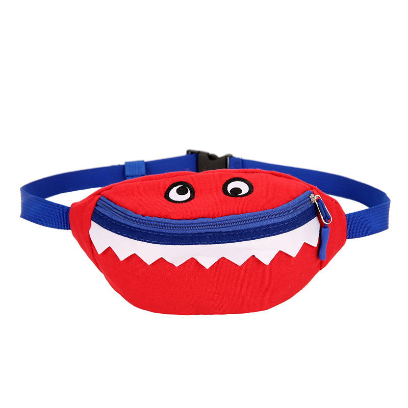 2021 New Cartoon Korean Style Children's Chest Pack Canvas Embroidered Baby Crossbody Bag Shark Children Smiley Waist Bag 2021 New Cartoon Korean Style Children's Chest Pack Canvas Embroidered Baby Crossbody Bag Shark Children Smiley Waist Bag