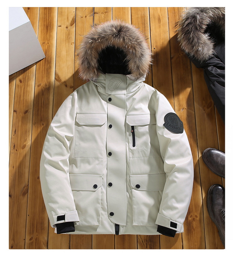 2021 New Winter Men's down Jacket Outdoor Work Clothes Thickening plus Size Fur Collar down Jacket Rolling Stone Lickitung Coat 2021 New Winter Men's down Jacket Outdoor Work Clothes Thickening plus Size Fur Collar down Jacket Rolling Stone Lickitung Coat