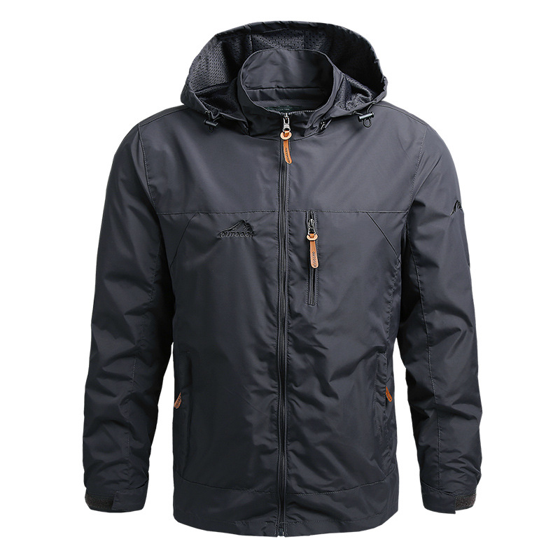 Cross-Border 2021 Spring and Autumn Coat Men&#039;s Fashion Foreign Trade Mountaineering Shell Jacket Windcheater Outdoor Sports Jacket Men&#039;s Clothing