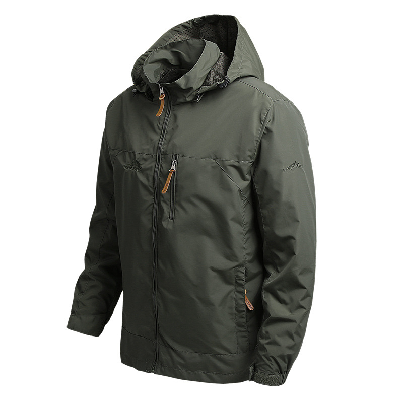 Cross-Border 2021 Spring and Autumn Coat Men&#039;s Fashion Foreign Trade Mountaineering Shell Jacket Windcheater Outdoor Sports Jacket Men&#039;s Clothing