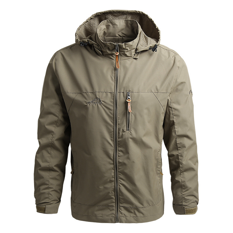 Cross-Border 2021 Spring and Autumn Coat Men&#039;s Fashion Foreign Trade Mountaineering Shell Jacket Windcheater Outdoor Sports Jacket Men&#039;s Clothing