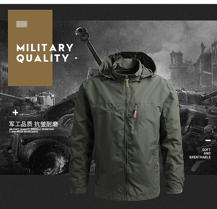 Cross-Border 2021 Spring and Autumn Coat Men's Fashion Foreign Trade Mountaineering Shell Jacket Windcheater Outdoor Sports Jacket Men's Clothing