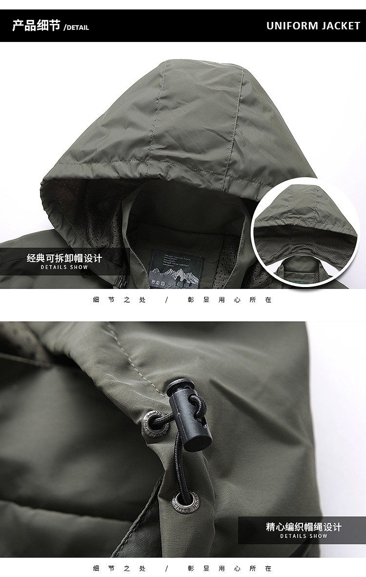 Cross-Border 2021 Spring and Autumn Coat Men's Fashion Foreign Trade Mountaineering Shell Jacket Windcheater Outdoor Sports Jacket Men's Clothing