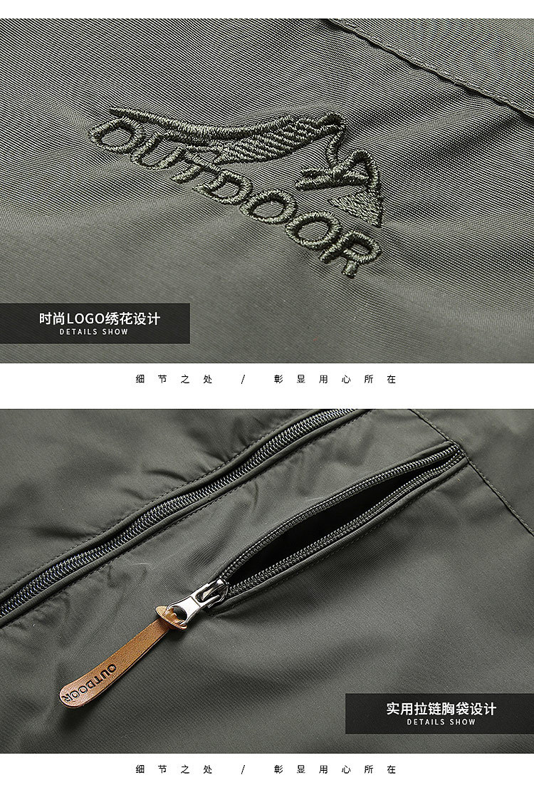 Cross-Border 2021 Spring and Autumn Coat Men's Fashion Foreign Trade Mountaineering Shell Jacket Windcheater Outdoor Sports Jacket Men's Clothing