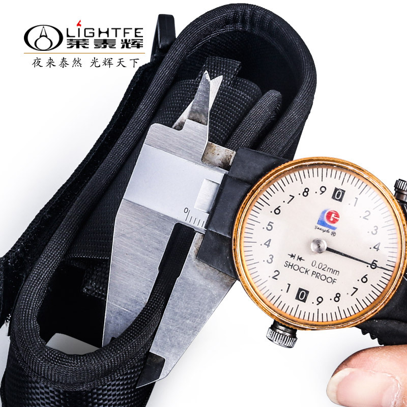 Portable LED Flashlight Sleeve Buggy Bag Protective Bag Waist Bag Cloth Cover Nylon Material Elastic Holster Wholesale