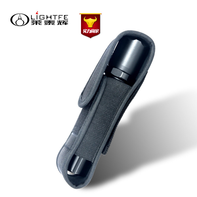 Portable LED Flashlight Sleeve Buggy Bag Protective Bag Waist Bag Cloth Cover Nylon Material Elastic Holster Wholesale