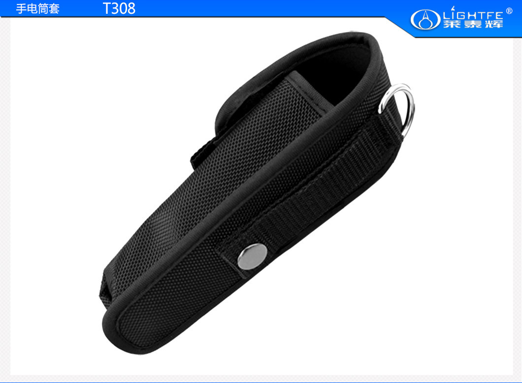 Portable LED Flashlight Sleeve Buggy Bag Protective Bag Waist Bag Cloth Cover Nylon Material Elastic Holster Wholesale