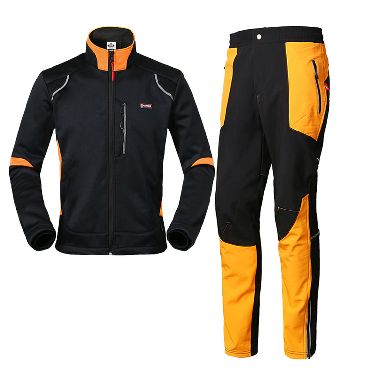 Autumn and Winter Outdoor Cycling Clothes Suit Long-Sleeved Men's and Women's Fleece Thickening Thermal and Windproof Bicycle Motorcycle Jacket Autumn and Winter Outdoor Cycling Clothes Suit Long-Sleeved Men's and Women's Fleece Thickening Thermal and Windproof Bicycle Motorcycle Jacket