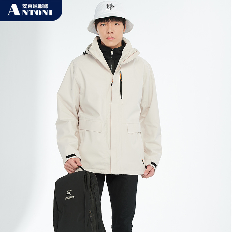 300G Polar Fleece Liner Shell Jacket Men&#039;s Outdoor Group Clothes Work Clothes Thickened Hooded Jacket Coat for Women in Stock