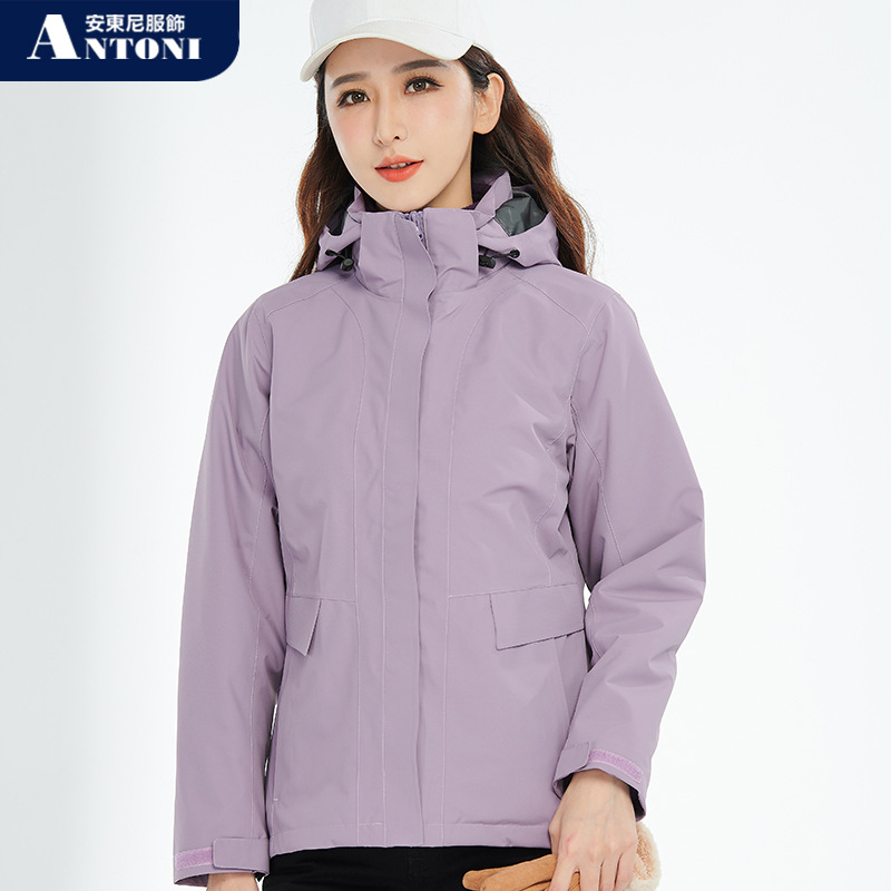 300G Polar Fleece Liner Shell Jacket Men&#039;s Outdoor Group Clothes Work Clothes Thickened Hooded Jacket Coat for Women in Stock