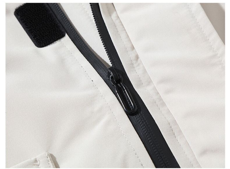 White Duck Down Jacket Men's Hooded Work Clothes Mid-Length Thickened Warm Outdoor Trendy Brand Ins Couple Coat White Duck Down Jacket Men's Hooded Work Clothes Mid-Length Thickened Warm Outdoor Trendy Brand Ins Couple Coat