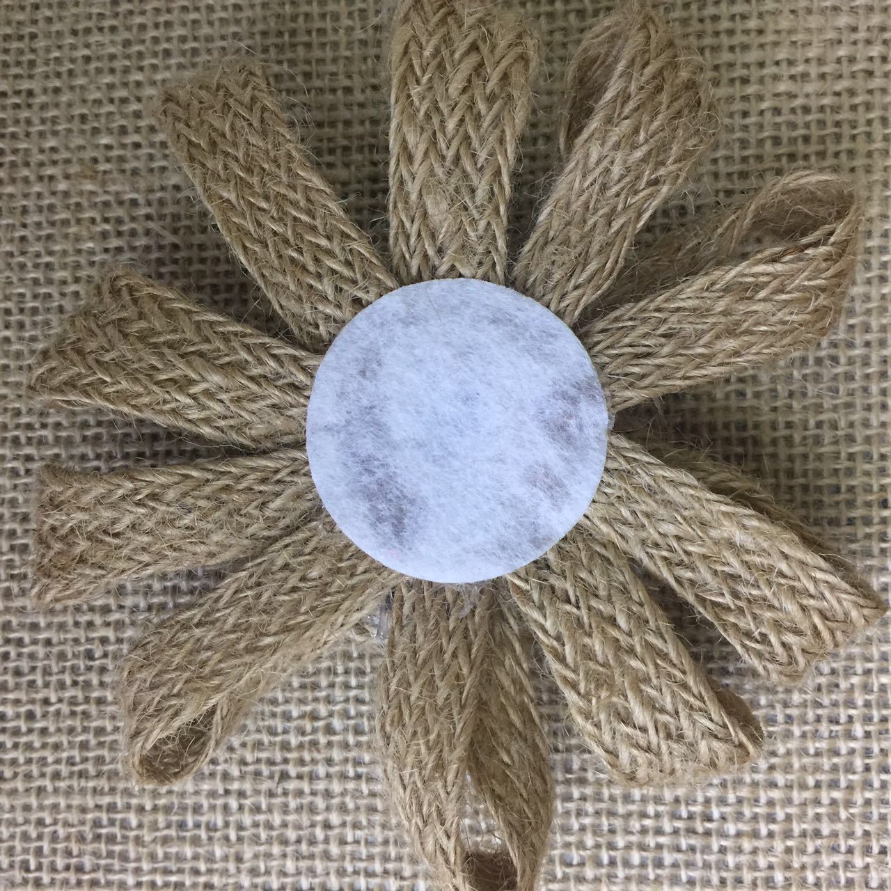 Europe and the United States handmade linen Christmas wedding party shoes flower cap flower Europe and the United States handmade linen Christmas wedding party shoes flower cap flower