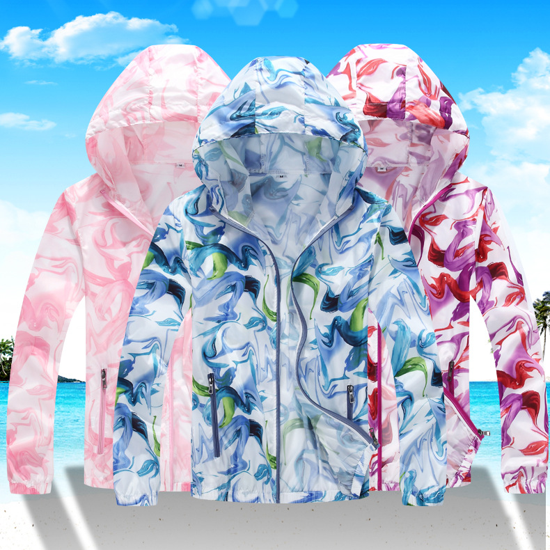 Couple Wear Lightweight UV-Proof Jacket Sun Protection Clothing Women&#039;s Large Size Sun Protection Clothing Men&#039;s Outdoor Sports Skin Trench Coat