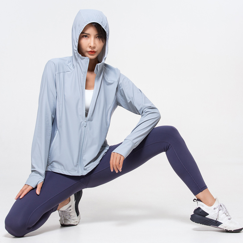 2022 New Hooded Sun Protection Clothing for Women Outdoor Riding Ice Silk Sun-Protective Clothing Summer Thin UV-Proof Jacket Women
