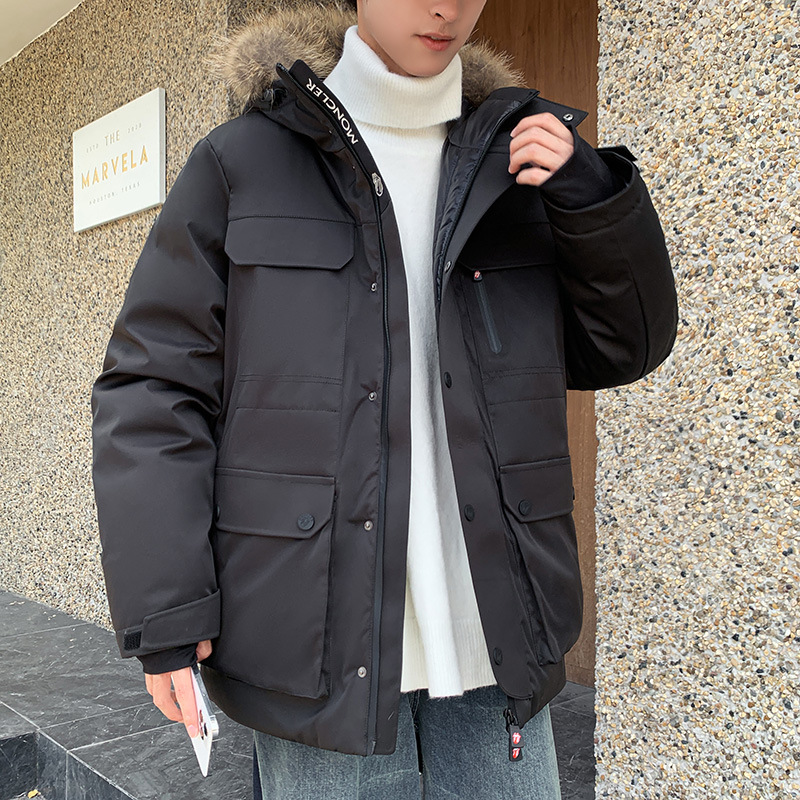 2021 New Men&#039;s down Jacket Winter Clothing Coat Outdoor Work Clothes Thick down Men&#039;s Hooded Quality Fashion Brand Men&#039;s Clothing