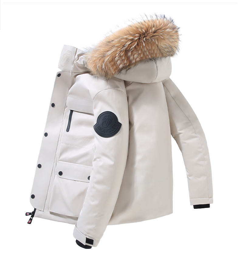 2021 New Men's down Jacket Winter Clothing Coat Outdoor Work Clothes Thick down Men's Hooded Quality Fashion Brand Men's Clothing